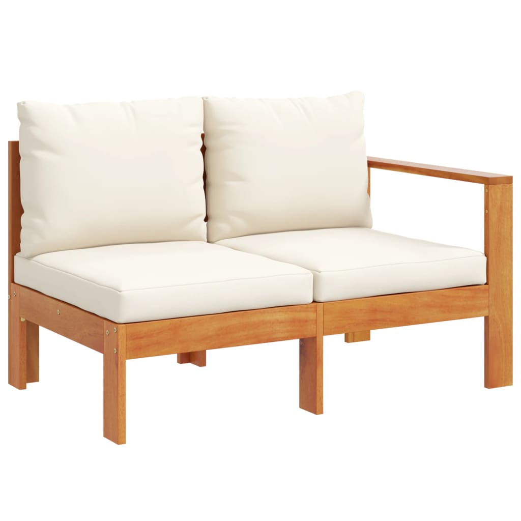 Set Divano Giardino 9 pz con Cuscini Legno Massello di Acacia
