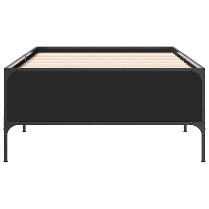 Giroletto Nero 100x200 cm in Legno Multistrato e Metallo