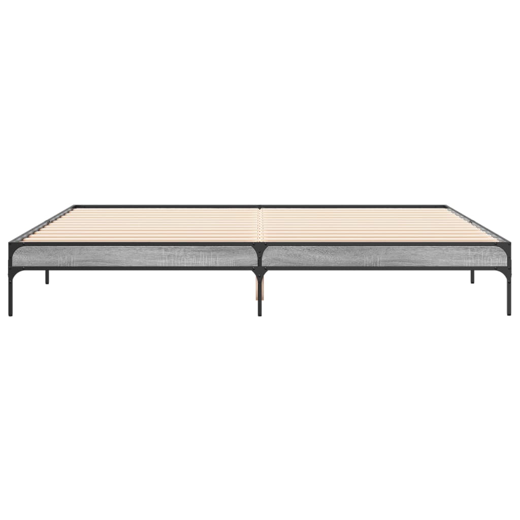 Giroletto Grigio Sonoma 200x200 cm in Legno Multistrato Metallo