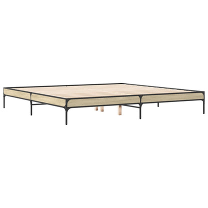 Giroletto Rovere Sonoma 180x200 cm in Legno Multistrato Metallo