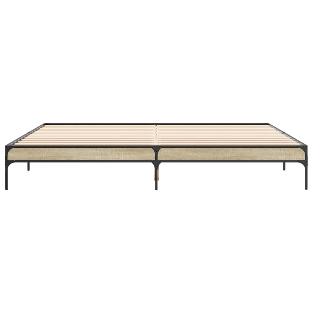 Giroletto Rovere Sonoma 180x200 cm in Legno Multistrato Metallo