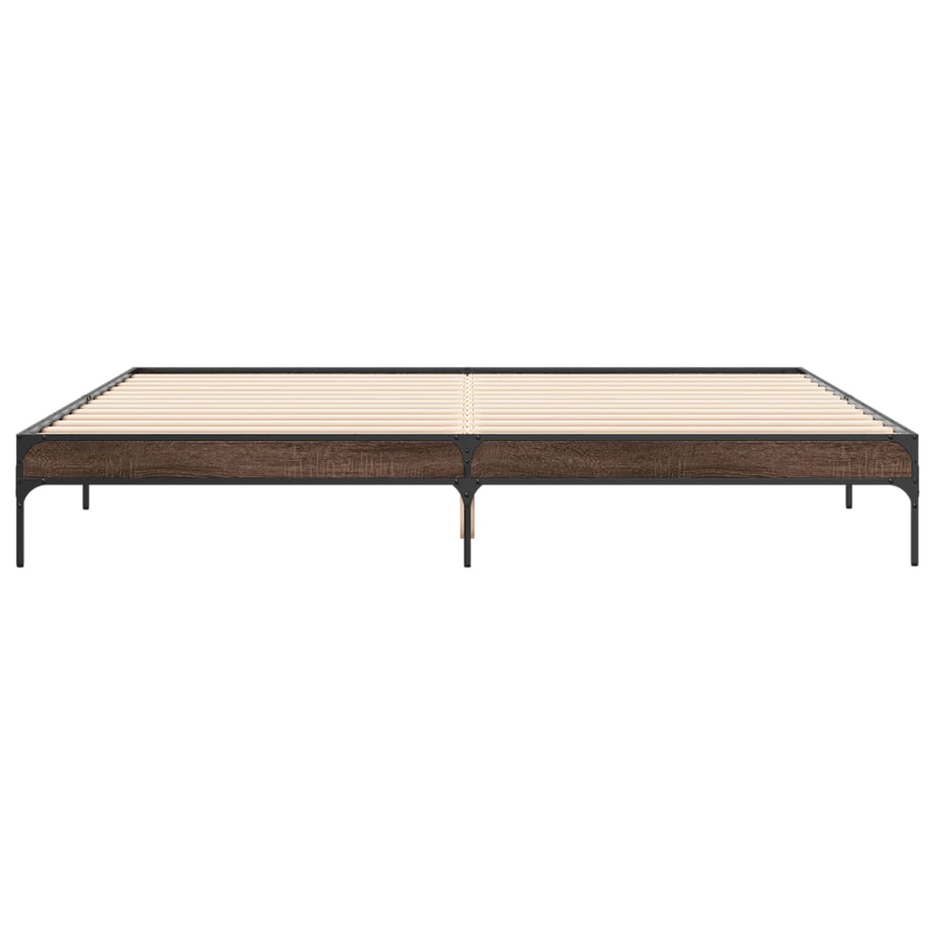Giroletto Rovere Marrone 180x200cm in Legno Multistrato Metallo