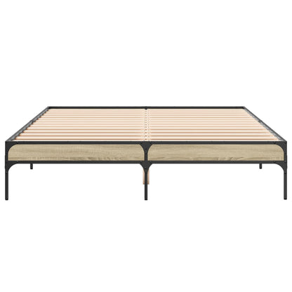 Giroletto Rovere Sonoma 160x200 cm in Legno Multistrato Metallo