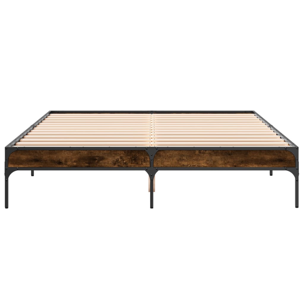 Giroletto Rovere Fumo 160x200 cm in Legno Multistrato Metallo
