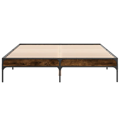 Giroletto Rovere Fumo 160x200 cm in Legno Multistrato Metallo