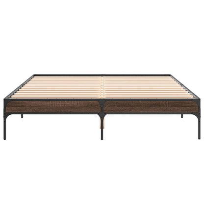 Giroletto Rovere Marrone 160x200cm in Legno Multistrato Metallo