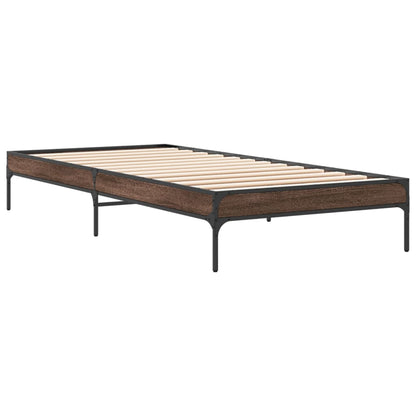 Giroletto Rovere Marrone 100x200 cm Legno Multistrato e Metallo