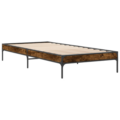 Giroletto Rovere Fumo 90x200 cm in Legno Multistrato e Metallo