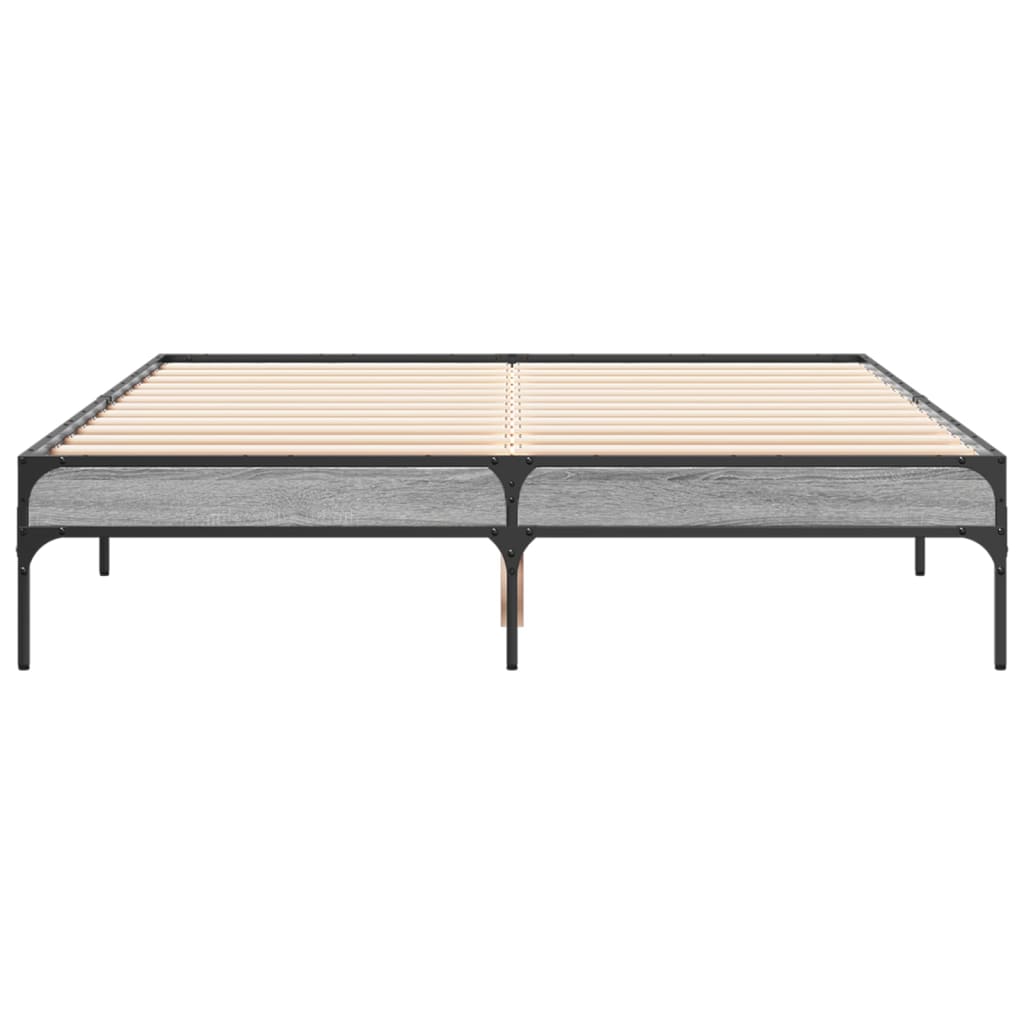 Giroletto Grigio Sonoma 140x190 cm in Legno Multistrato Metallo