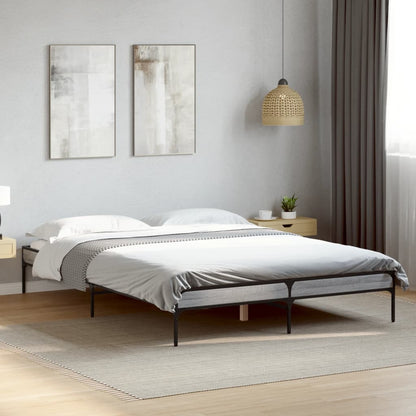 Giroletto Grigio Sonoma 140x190 cm in Legno Multistrato Metallo