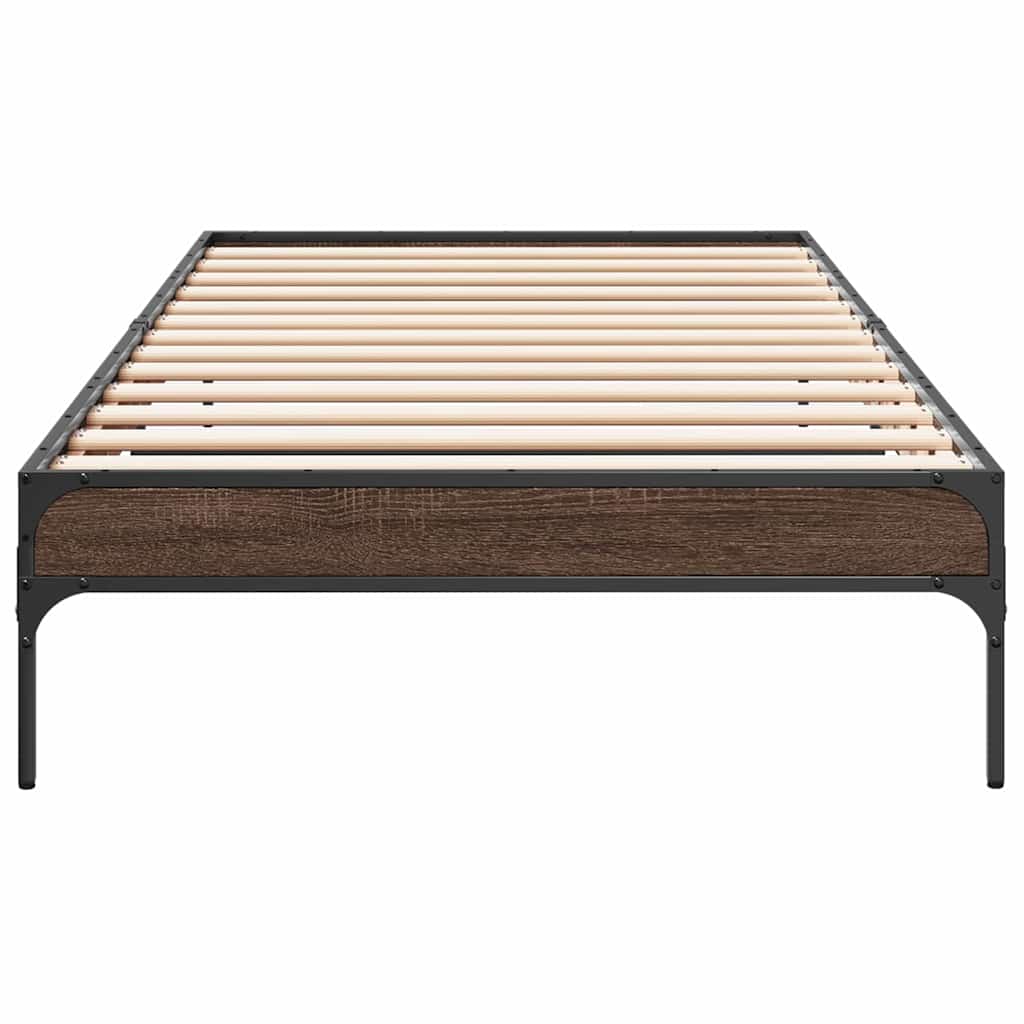Giroletto Rovere Marrone 75x190 cm Legno Multistrato e Metallo