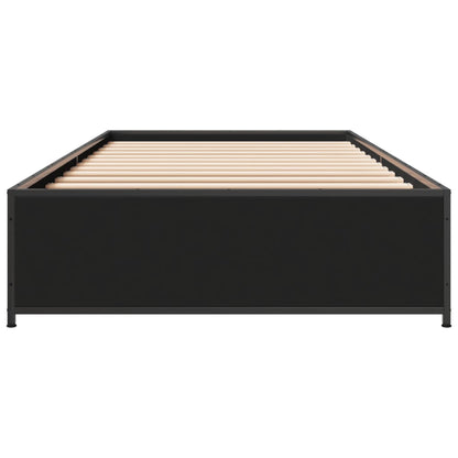 Giroletto Nero 100x200 cm in Legno Multistrato e Metallo