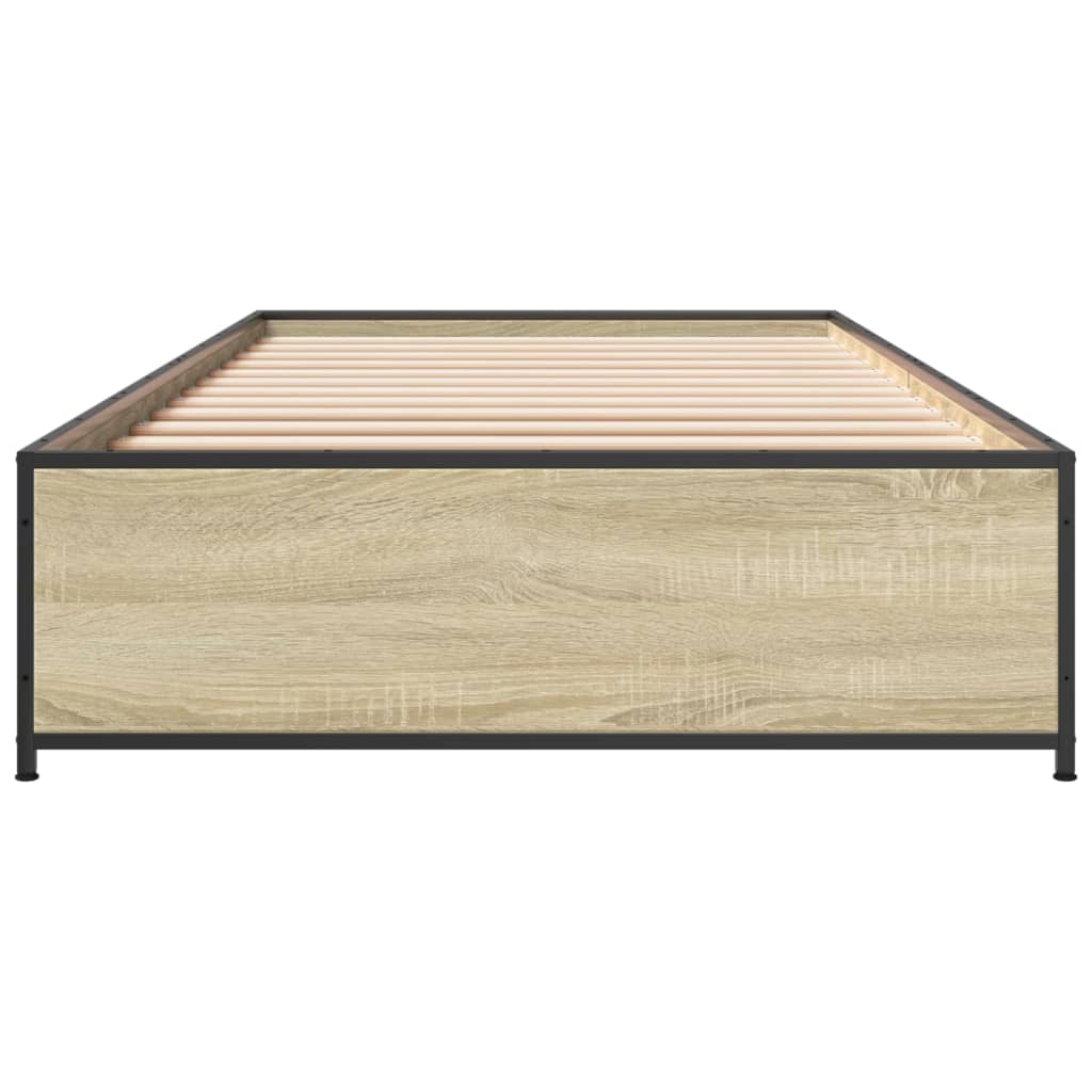 Giroletto Rovere Sonoma 100x200 cm Legno Multistrato e Metallo