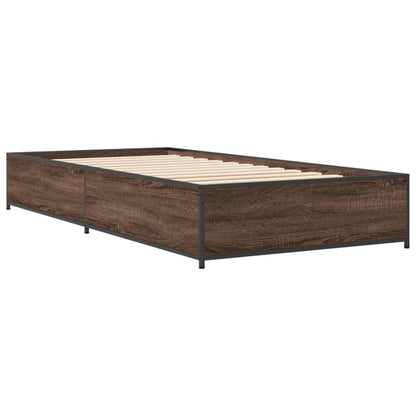 Giroletto Rovere Marrone 100x200 cm Legno Multistrato e Metallo