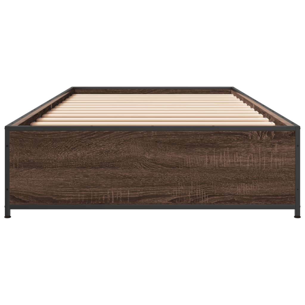 Giroletto Rovere Marrone 100x200 cm Legno Multistrato e Metallo