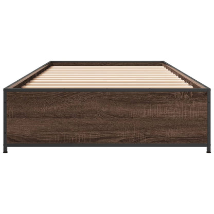 Giroletto Rovere Marrone 100x200 cm Legno Multistrato e Metallo