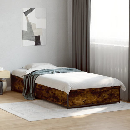 Giroletto Rovere Fumo 90x200 cm in Legno Multistrato e Metallo