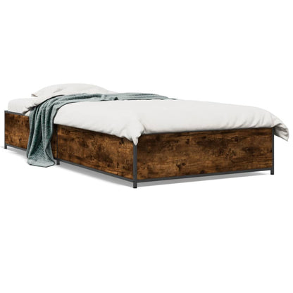 Giroletto Rovere Fumo 90x190 cm in Legno Multistrato e Metallo