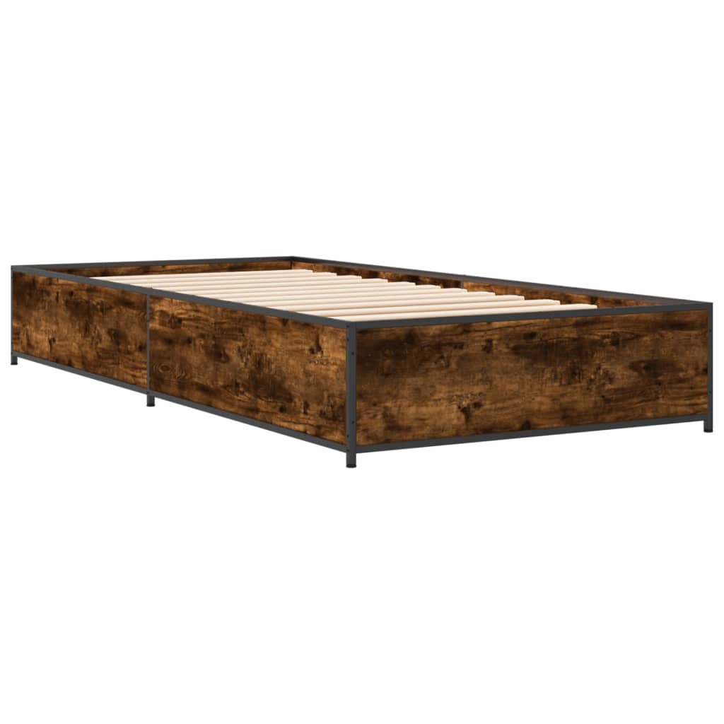 Giroletto Rovere Fumo 90x190 cm in Legno Multistrato e Metallo