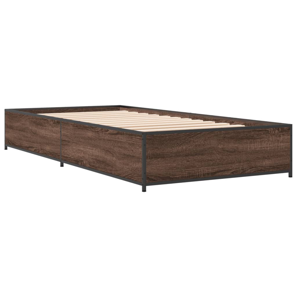 Giroletto Rovere Marrone 75x190 cm Legno Multistrato e Metallo