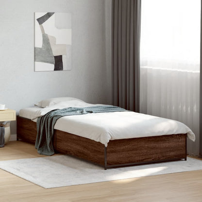 Giroletto Rovere Marrone 75x190 cm Legno Multistrato e Metallo
