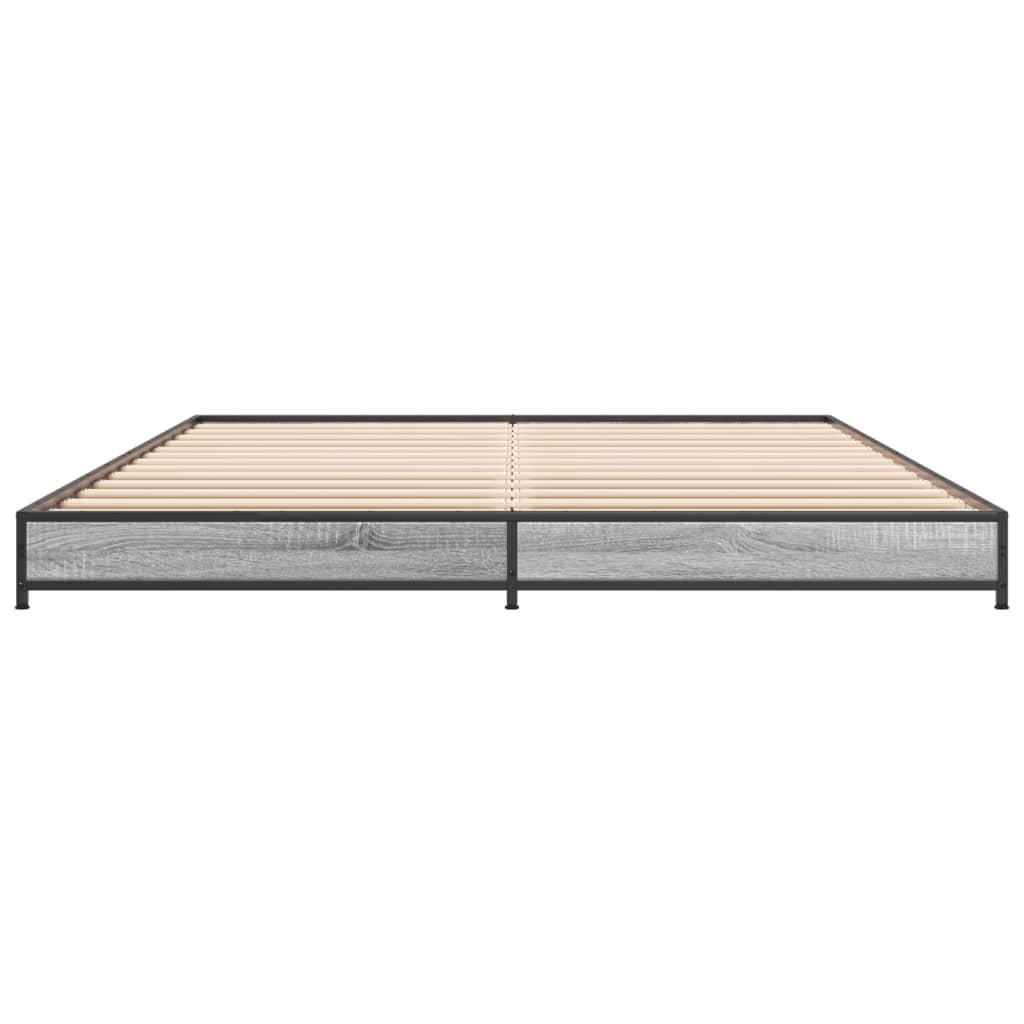 Giroletto Grigio Sonoma 150x200 cm in Legno Multistrato Metallo
