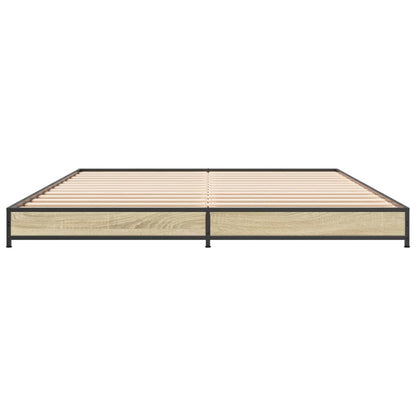 Giroletto Rovere Sonoma 135x190 cm in Legno Multistrato Metallo