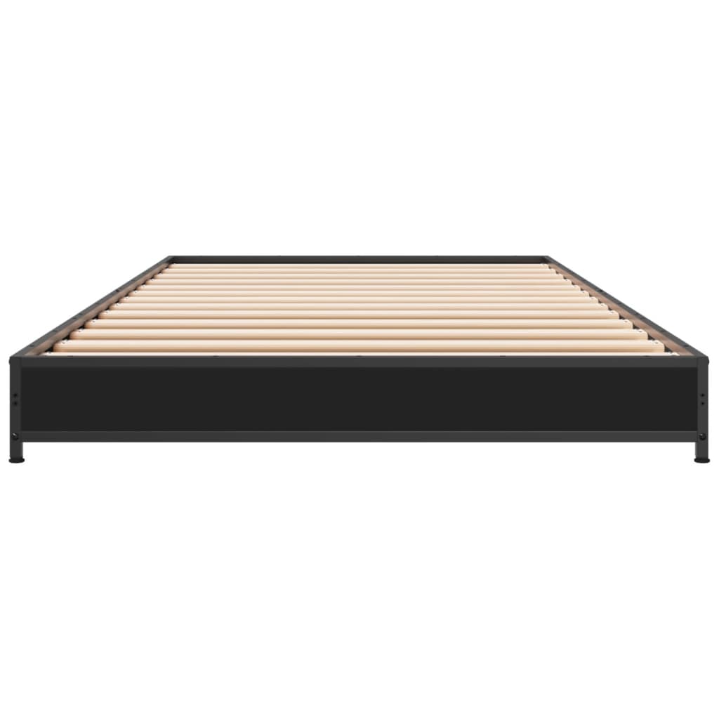 Giroletto Nero 100x200 cm in Legno Multistrato e Metallo