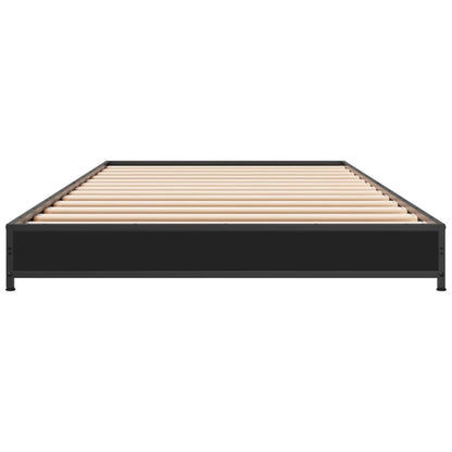 Giroletto Nero 100x200 cm in Legno Multistrato e Metallo