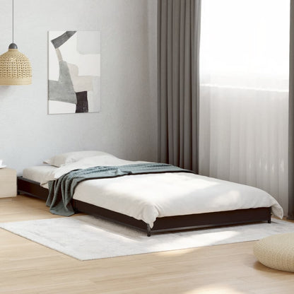 Giroletto Nero 100x200 cm in Legno Multistrato e Metallo