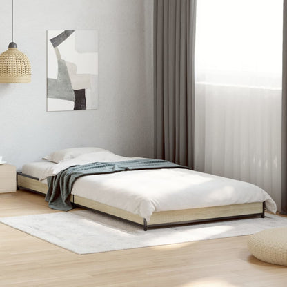 Giroletto Rovere Sonoma 100x200 cm Legno Multistrato e Metallo