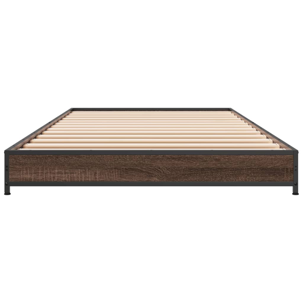 Giroletto Rovere Marrone 100x200 cm Legno Multistrato e Metallo