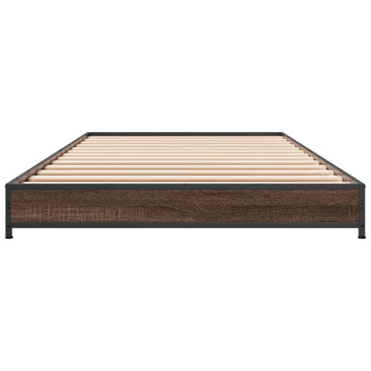 Giroletto Rovere Marrone 90x190 cm Legno Multistrato e Metallo
