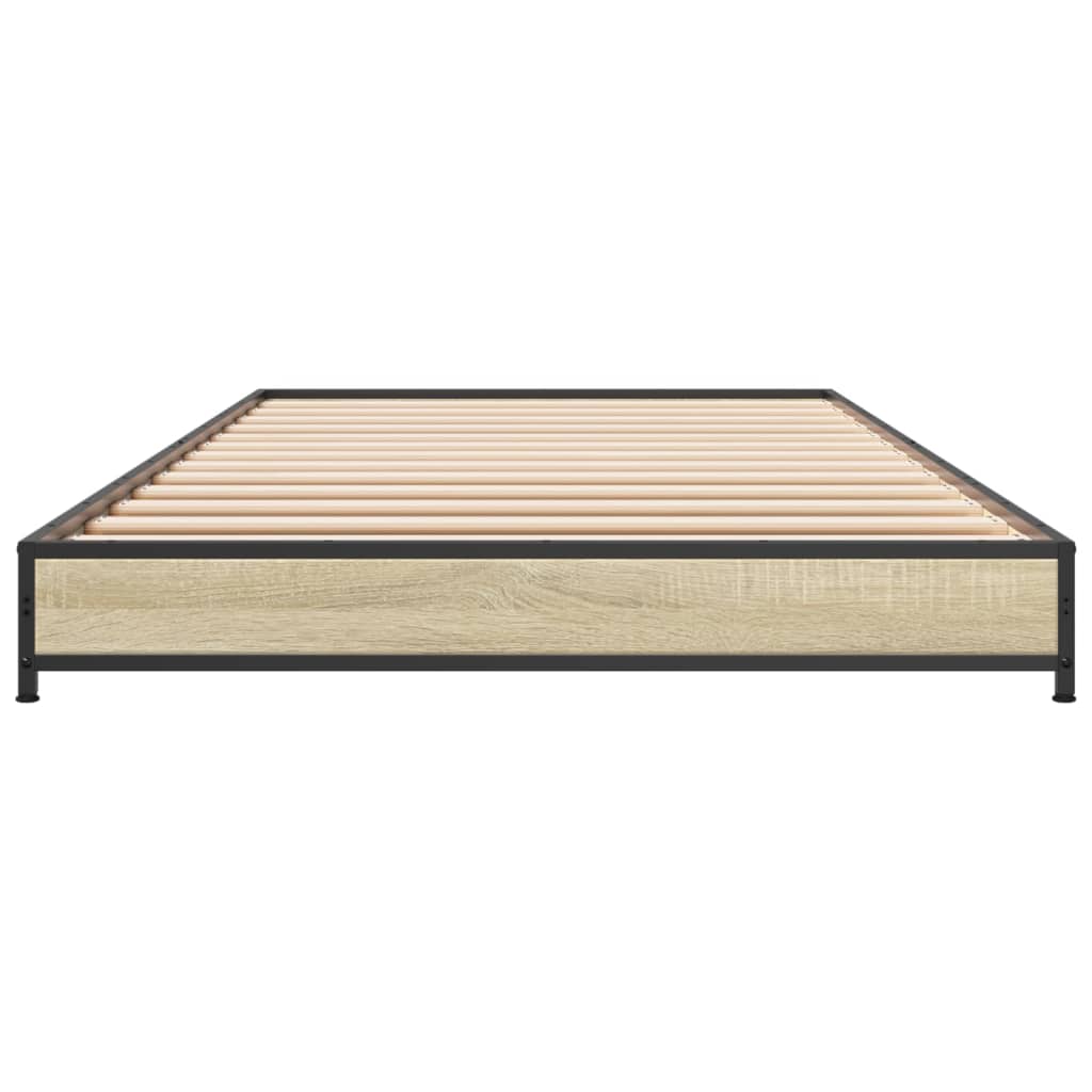 Giroletto Rovere Sonoma 75x190cm in Legno Multistrato e Metallo
