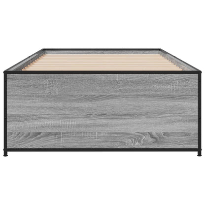 Giroletto Grigio Sonoma 75x190cm in Legno Multistrato e Metallo
