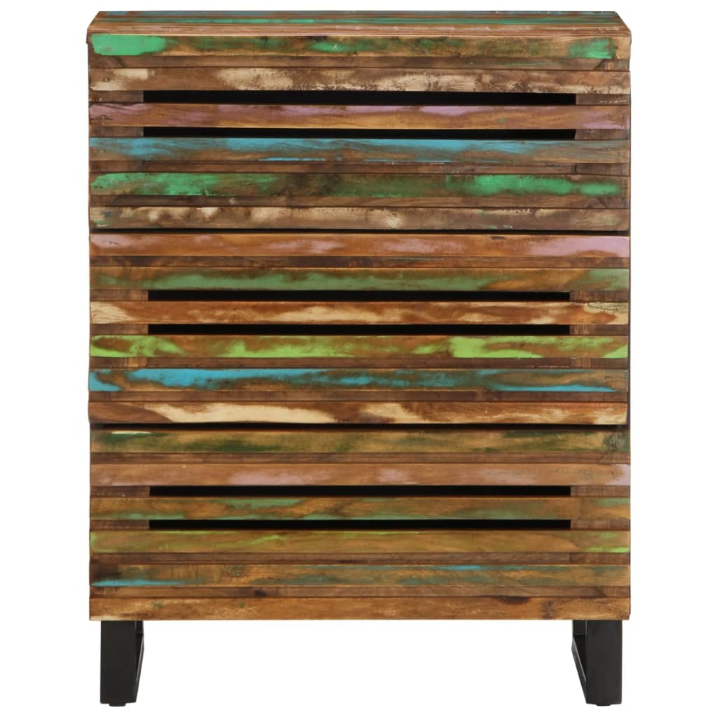 Credenze 2 pz 60x34x75 cm in Legno Massello di Acacia
