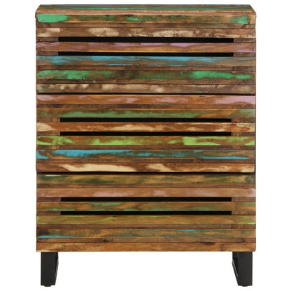 Credenze 2 pz 60x34x75 cm in Legno Massello di Acacia