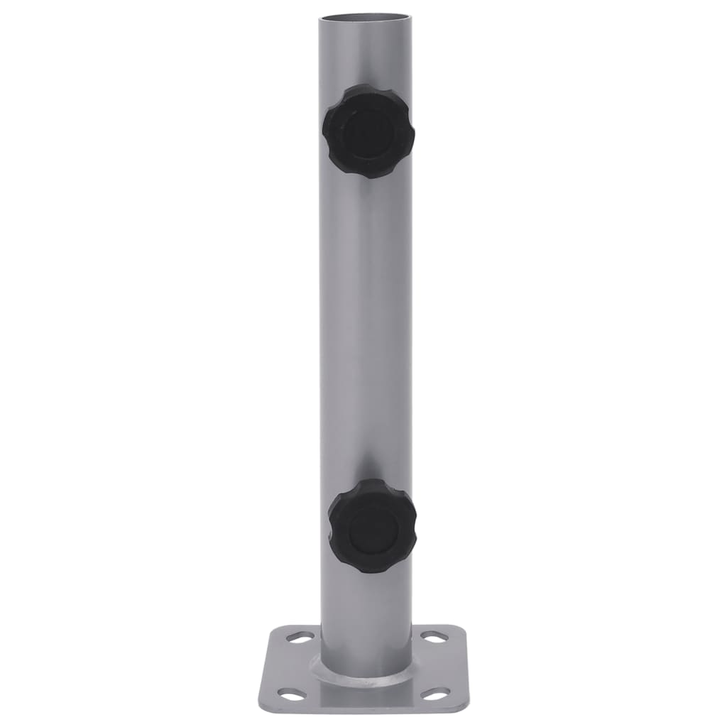 Base per Ombrellone per Palo da ÃƒËœ32/34/38 mm Argento in Acciaio