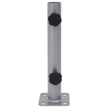 Base per Ombrellone per Palo da ÃƒËœ32/34/38 mm Argento in Acciaio