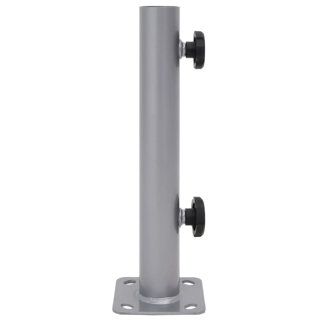Base per Ombrellone per Palo da ÃƒËœ32/34/38 mm Argento in Acciaio