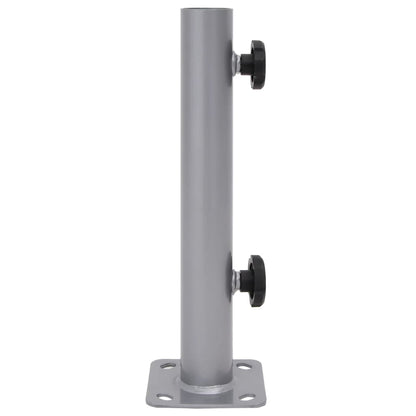 Base per Ombrellone per Palo da ÃƒËœ32/34/38 mm Argento in Acciaio