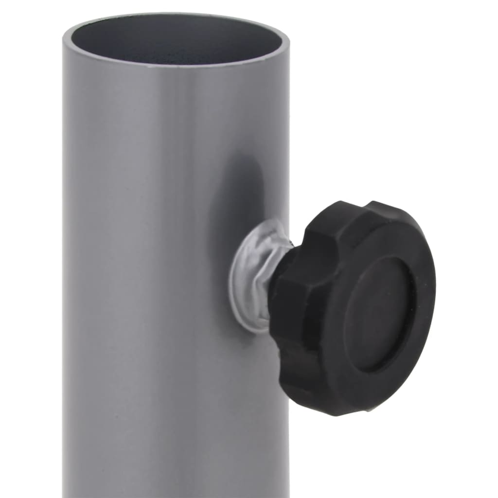 Base per Ombrellone per Palo da ÃƒËœ32/34/38 mm Argento in Acciaio