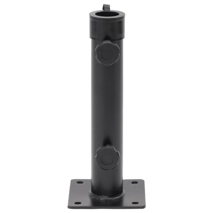 Base per Ombrellone per Palo da Ã˜38/48 mm Nero Opaco in Acciaio