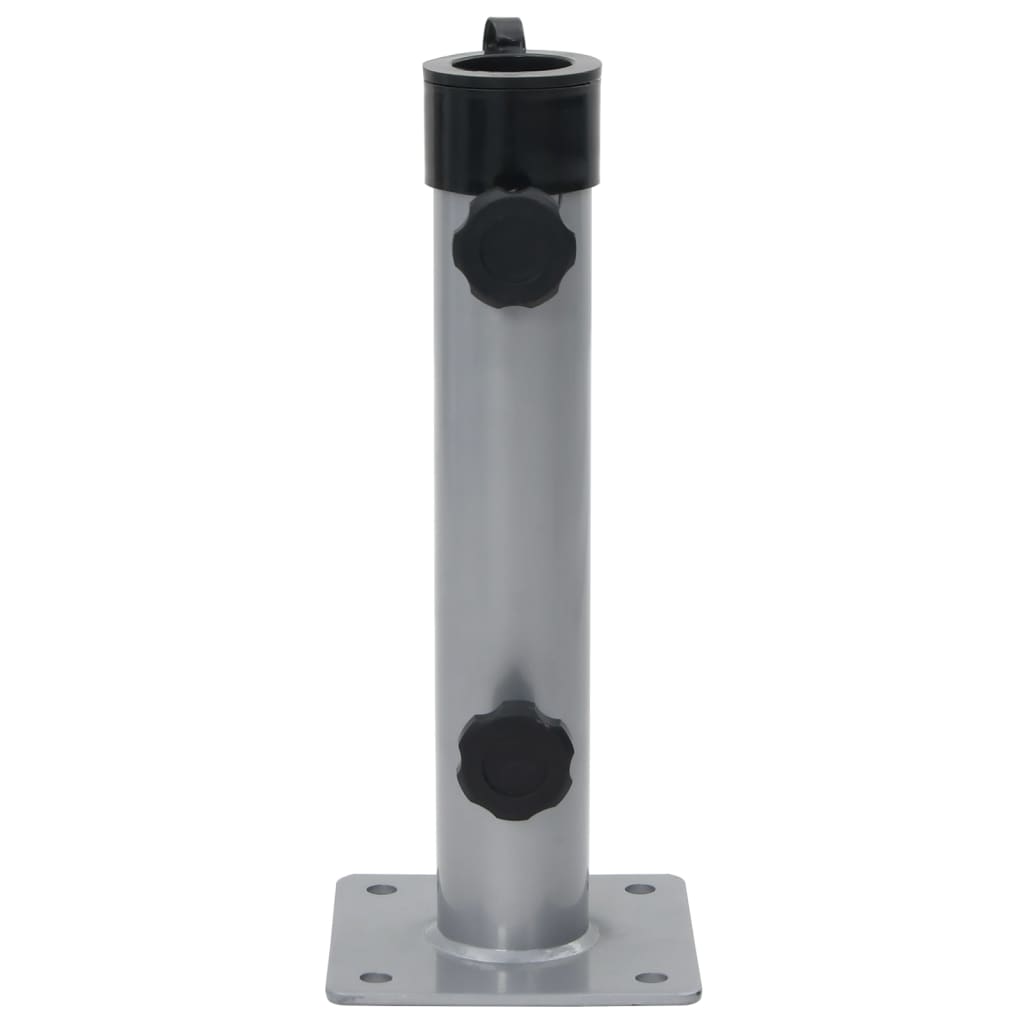 Base per Ombrellone per Palo da Ã˜38/48 mm Argento in Acciaio
