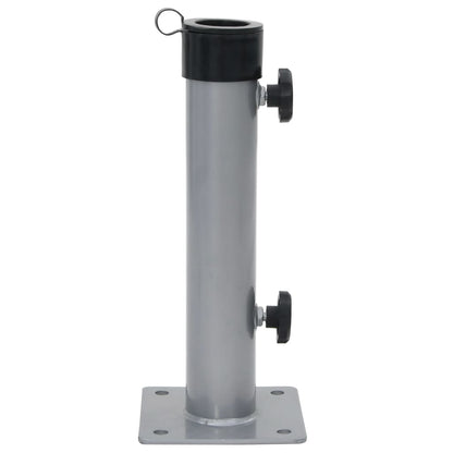 Base per Ombrellone per Palo da Ã˜38/48 mm Argento in Acciaio