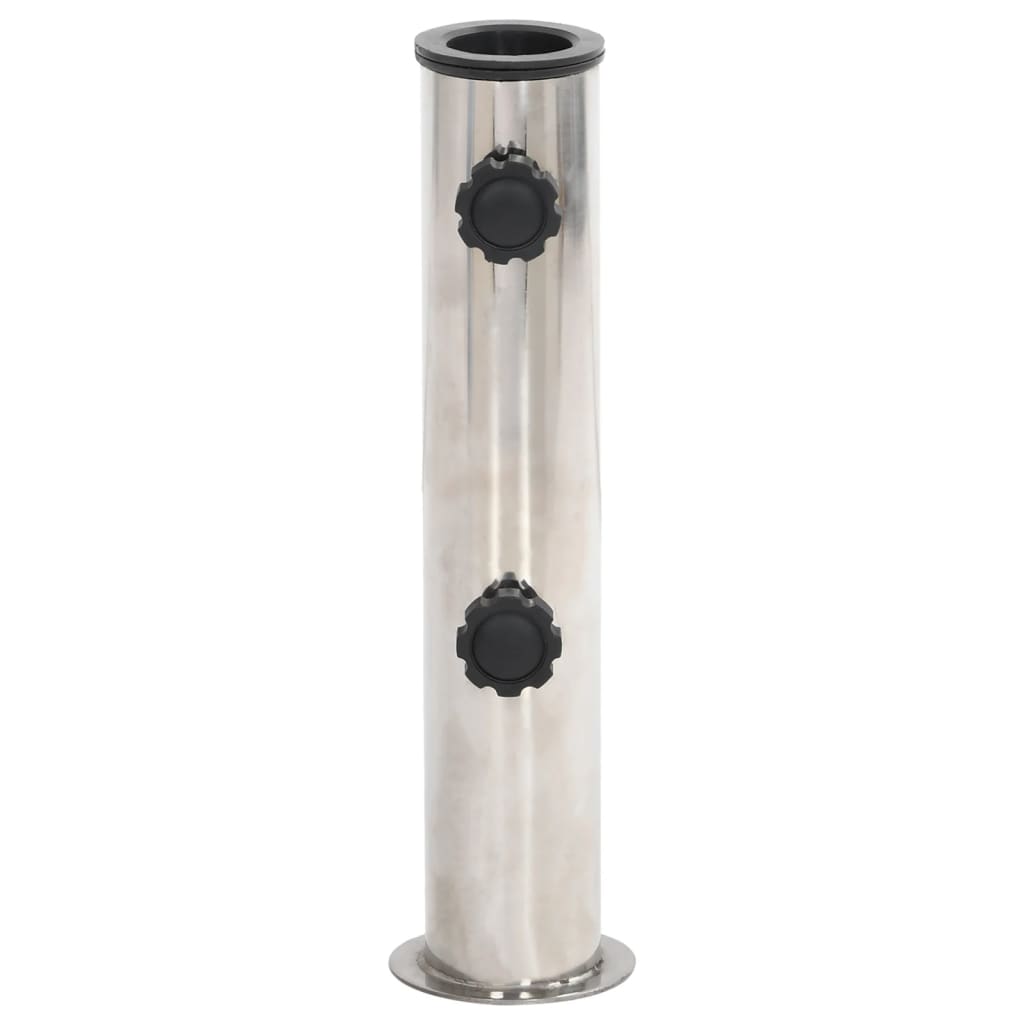 Base per Ombrellone per Palo da Ã˜38/48 mm Argento Acciaio Inox