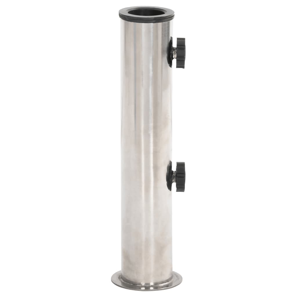Base per Ombrellone per Palo da Ã˜38/48 mm Argento Acciaio Inox