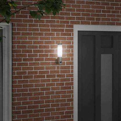 Lampada da Parete Esterna Argento 12 x 8,5 x 29 cm