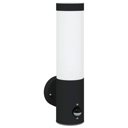 Lampada da Parete Esterna Nero 12 x 8,5 x 29 cm