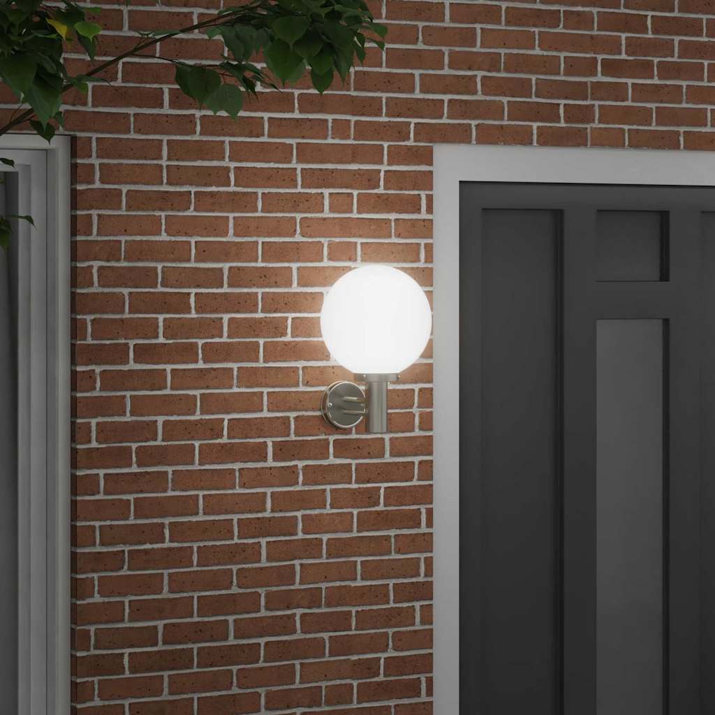 Lampada da Parete Esterna Argento 28 x 25 x 38 cm